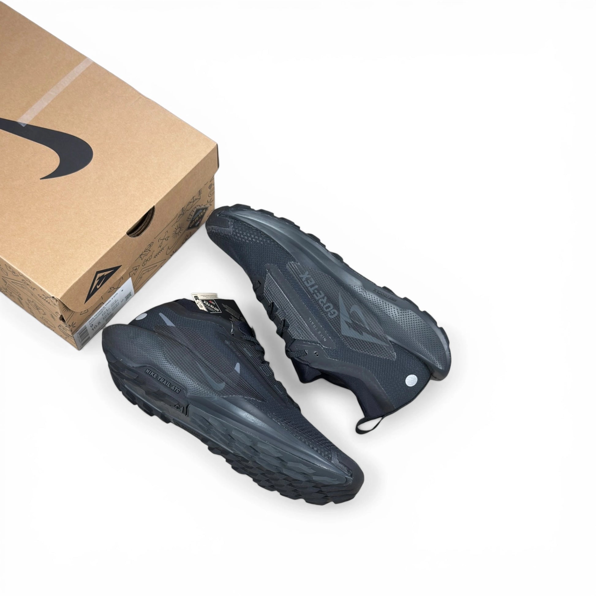 Nike React Pegasus Trail 5 Gore-Tex Black Anthracite FQ0908-002 – EU 42.5, brand new with original box, tissue paper missing
