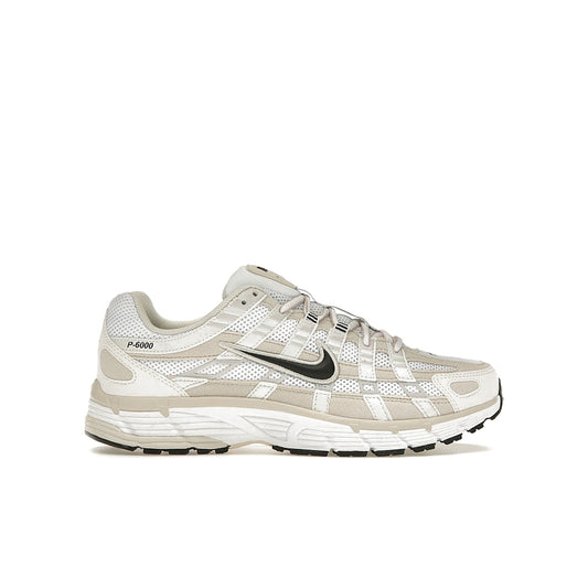 Nike P-6000 women's sneaker in Light Orewood Brown, White, Metallic Summit White and Black leather