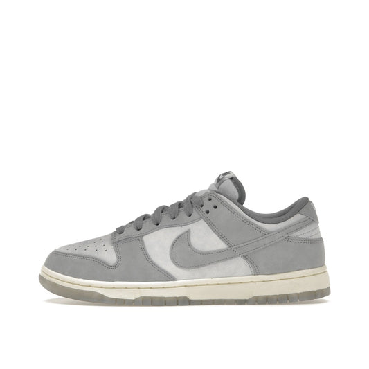 Nike Dunk Low Women's sneakers, side view, model FV1167-001, in cool grey with grey accents.