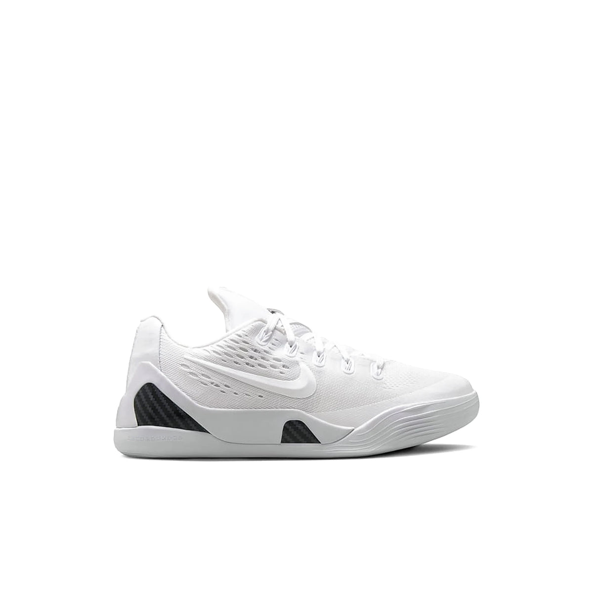 Nike Kobe 9 Elite Protro Halo kids shoe in all‑white leather