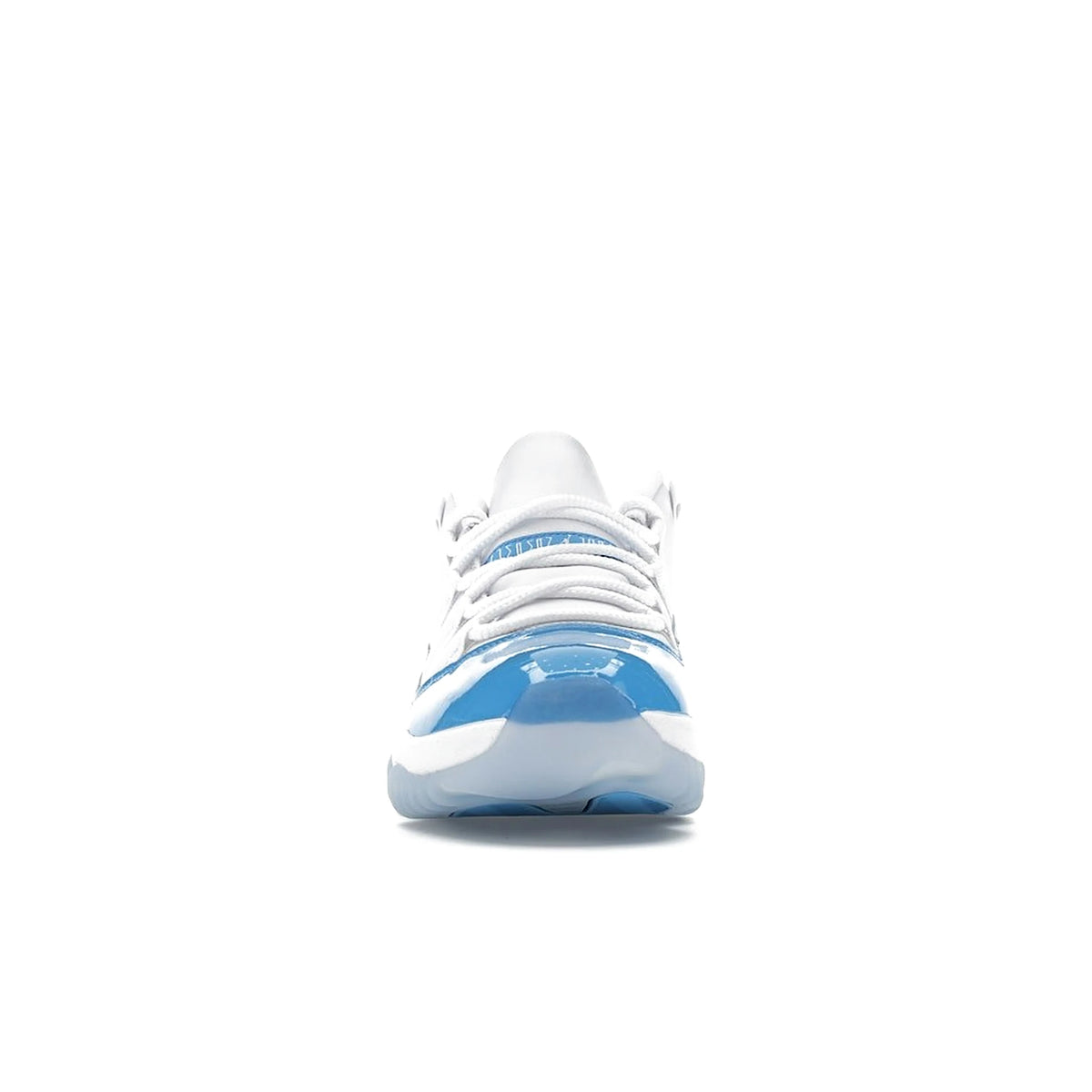 Jordan 11 Retro Low University Blue unisex sneaker in white, university blue and black leather – image 2 of 4