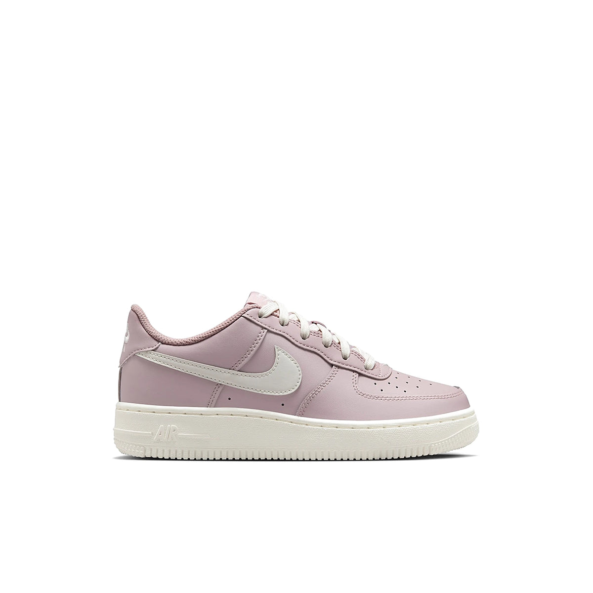 Nike Air Force 1 Particle Rose Sail kids leather sneakers in rose and sail