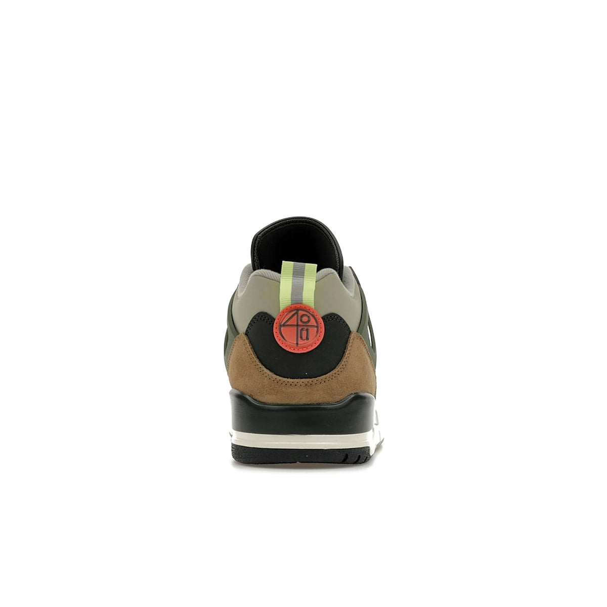 Jordan Spizike Low in anthracite, light wild mango, cargo khaki, spruce fog; leather & textile. – image 4 of 4
