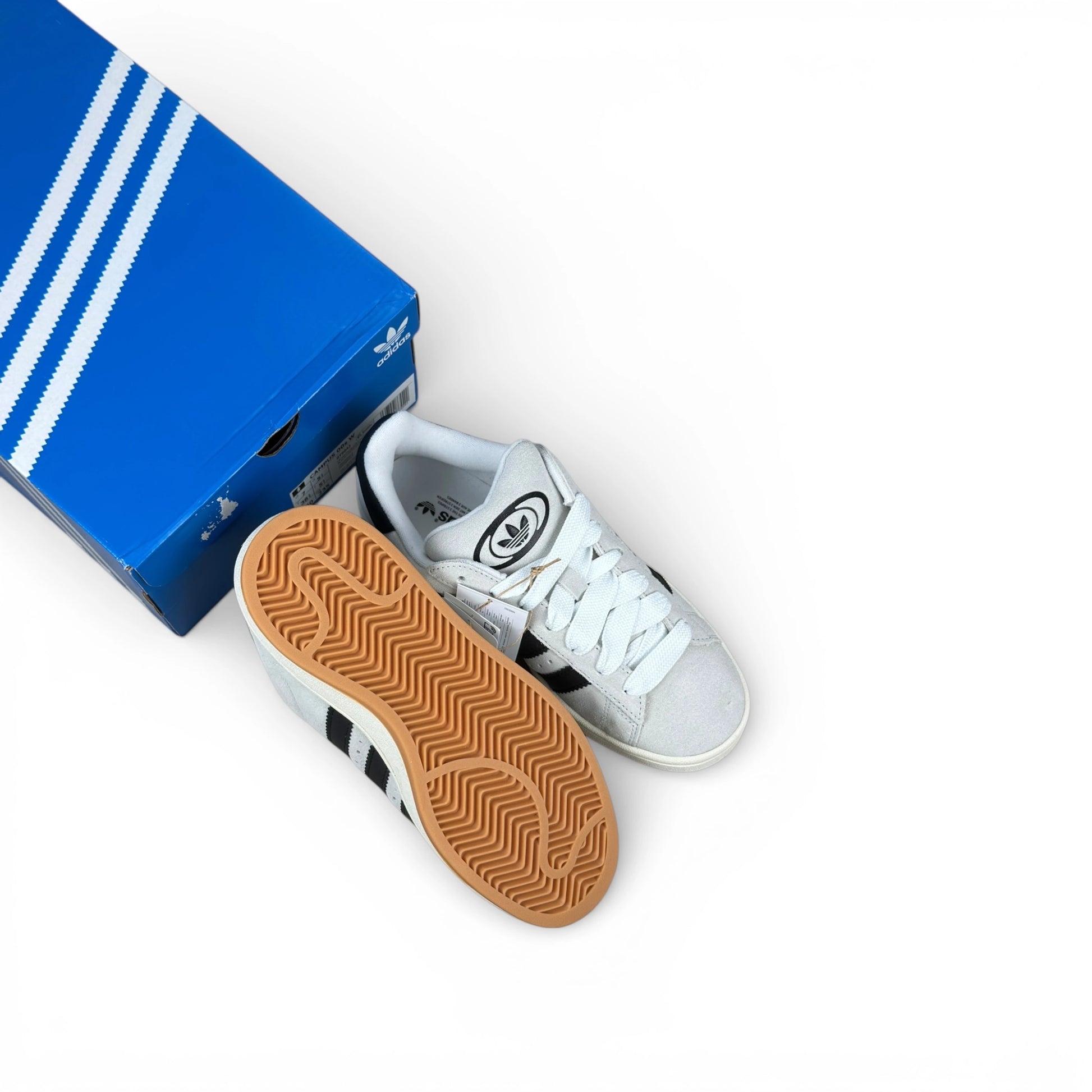 adidas Campus 00s Crystal White Core Black (Women’s) – size EU 38⅔, brand new with original box