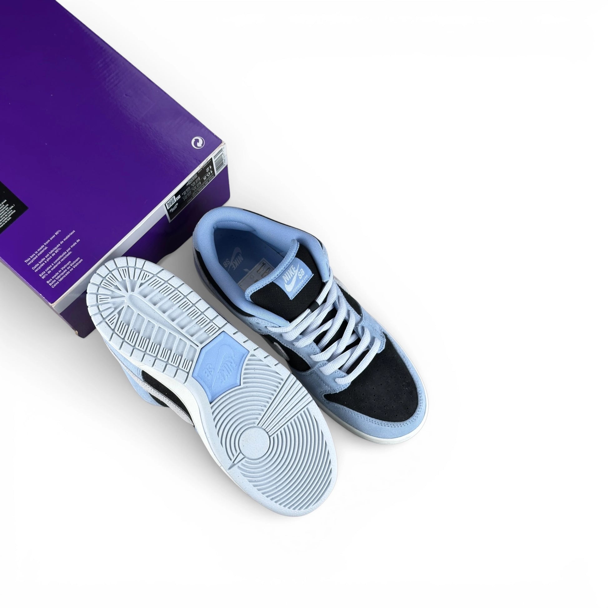 Nike SB Dunk Low Black Aluminum HF3063-400 – EU 44½, brand new with cut outlet box