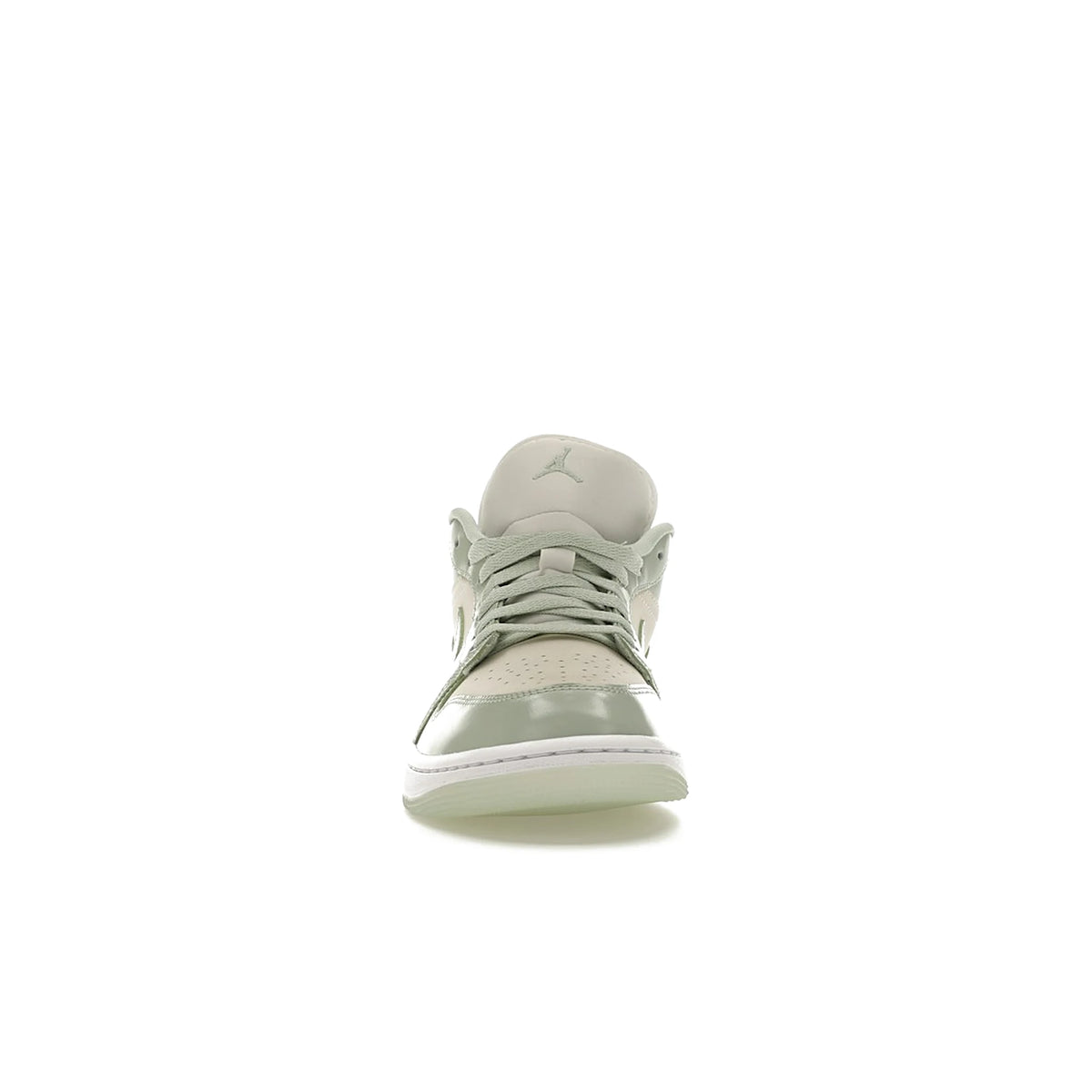 Jordan 1 Low Seafoam Sail women's leather shoe in sail, seafoam, metallic silver, white – image 2 of 4