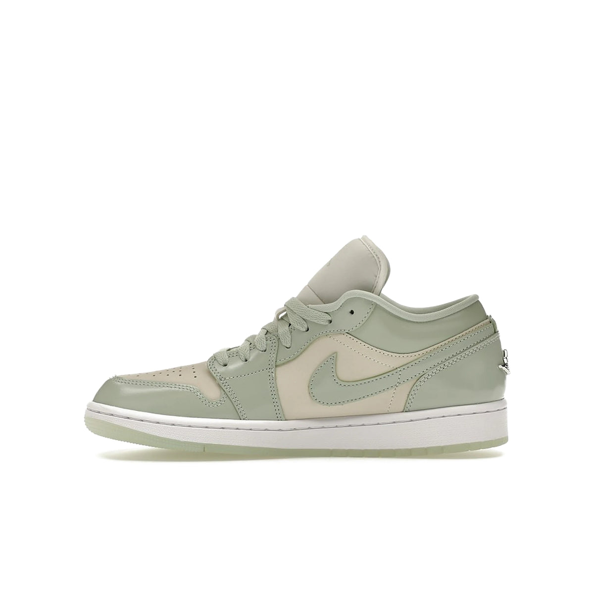Jordan 1 Low Seafoam Sail women's leather shoe in sail, seafoam, metallic silver, white – image 3 of 4