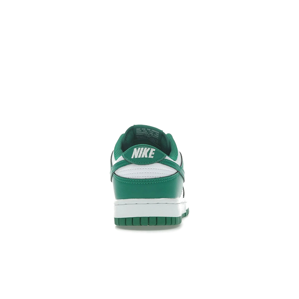 Nike Dunk Low sneakers in white with malachite accents, unisex design – image 4 of 4