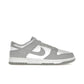 Nike Dunk Low unisex sneakers in white with light smoke grey accents, leather upper
