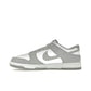 Nike Dunk Low unisex sneakers in white with light smoke grey accents, leather upper – image 3 of 4