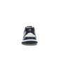 Nike Dunk Low sneakers in white leather with midnight navy accents – image 2 of 4