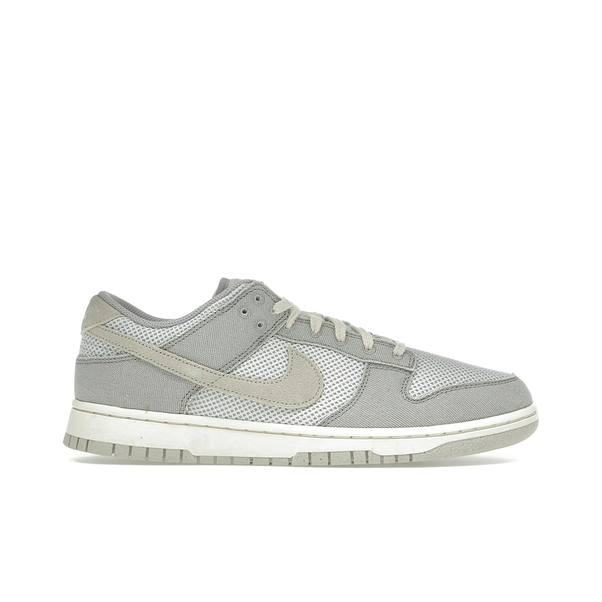 Nike Dunk Low Retro SE men's leather sneaker in College Grey, Light Bone, Pale Ivory and Pearl White
