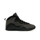 Jordan 10 Retro Shadow in charred grey, true red and black leather