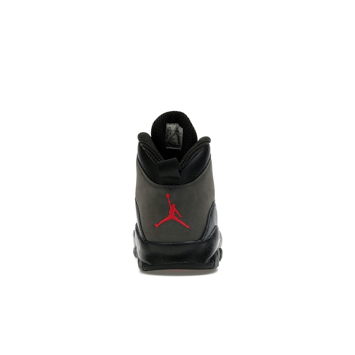 Jordan 10 Retro Shadow in charred grey, true red and black leather – image 4 of 4