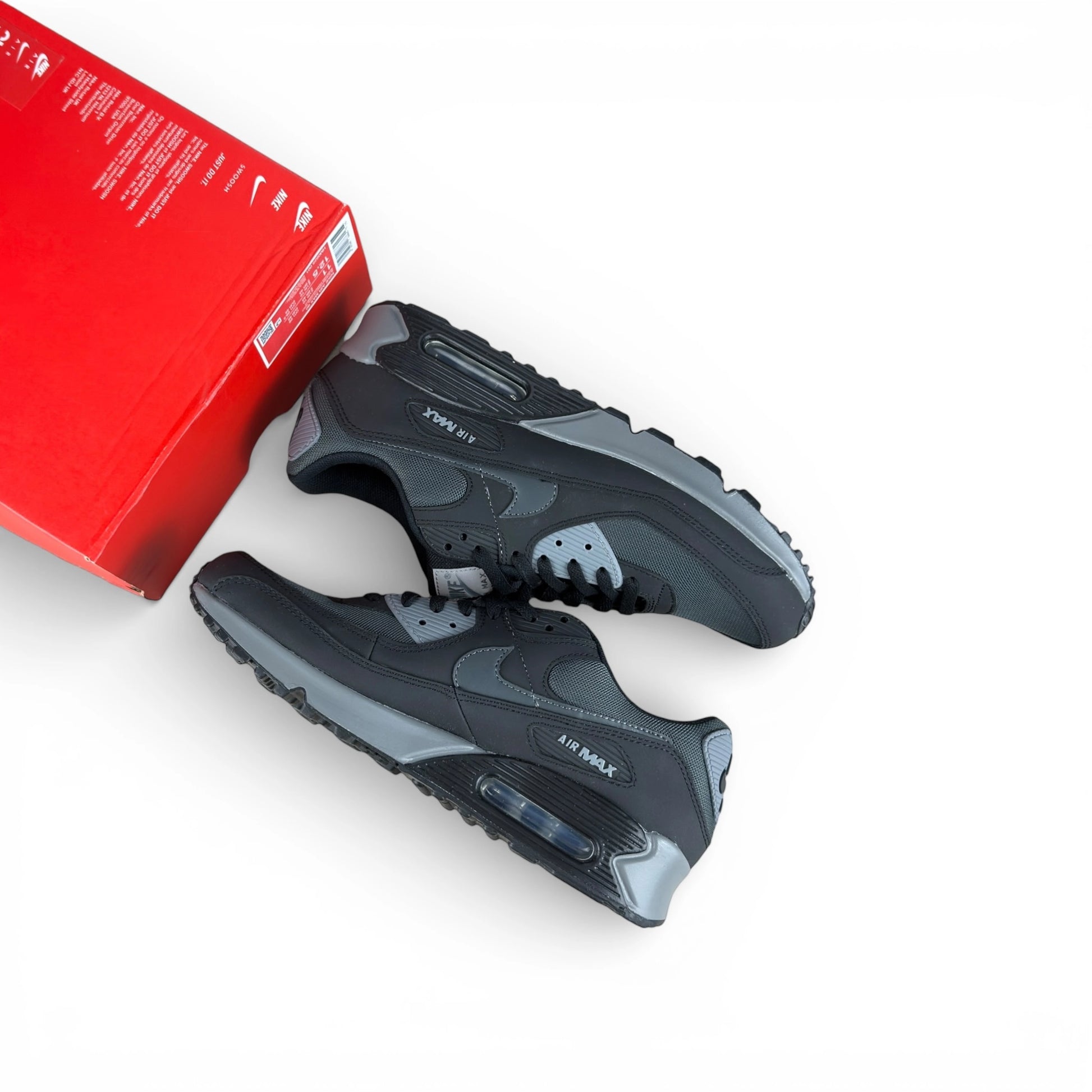 Nike Air Max 90 Black Anthracite Cool Grey HM0625-001 – EU 45, brand new with cut outlet box