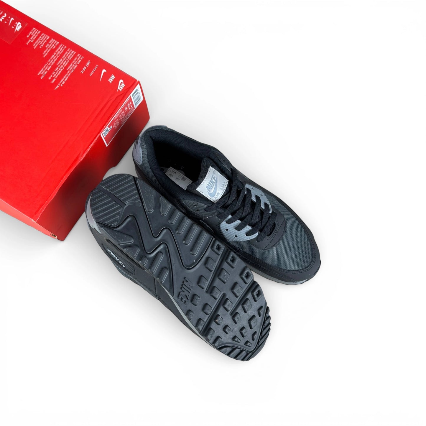 Nike Air Max 90 Black Anthracite Cool Grey HM0625-001 – EU 45, brand new with cut outlet box