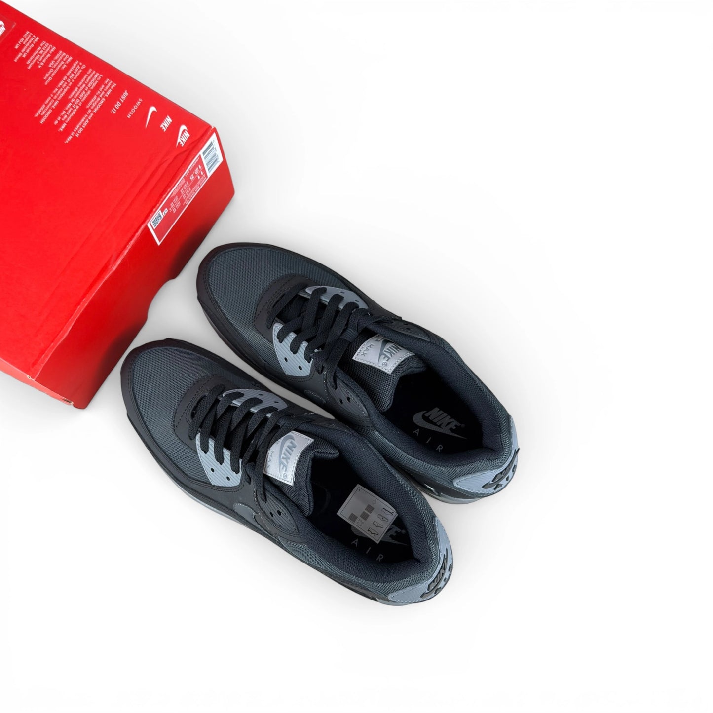 Nike Air Max 90 Black Anthracite Cool Grey HM0625-001 – EU 45, brand new with cut outlet box