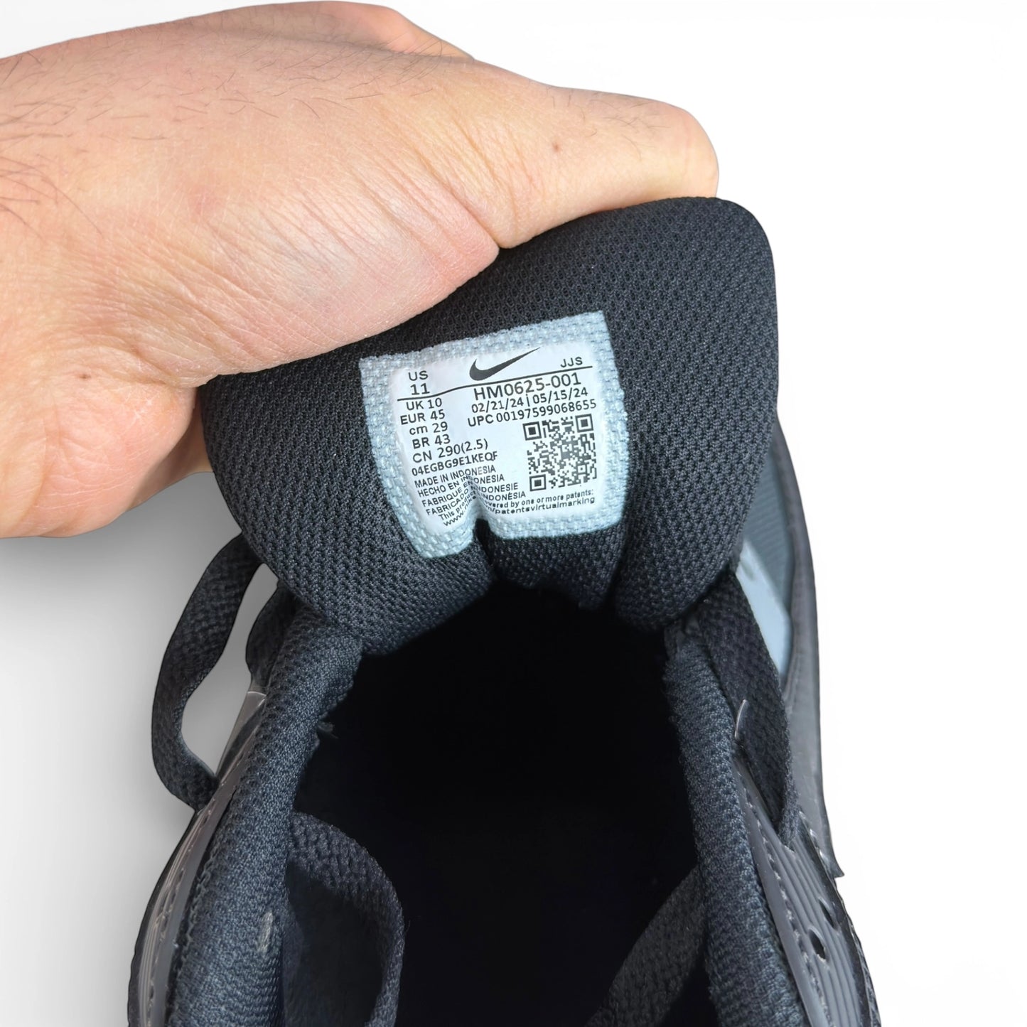 Nike Air Max 90 Black Anthracite Cool Grey HM0625-001 – EU 45, brand new with cut outlet box