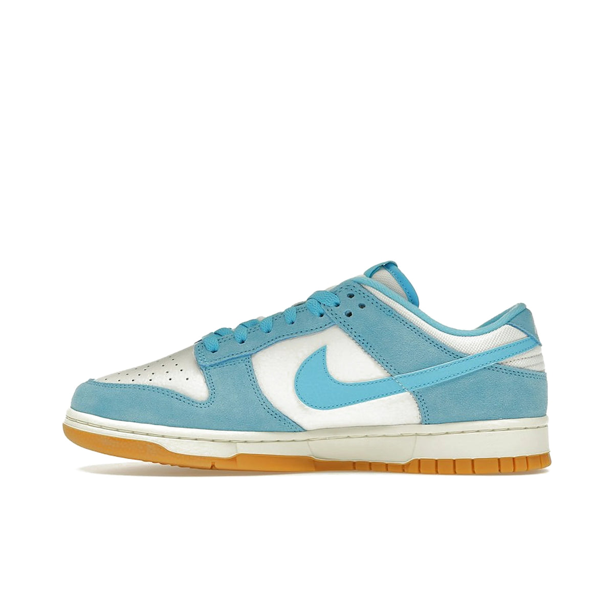 Nike Dunk Low men in leather with Phantom, Baltic Blue, Gum Light Brown and Coconut Milk tones – image 3 of 4