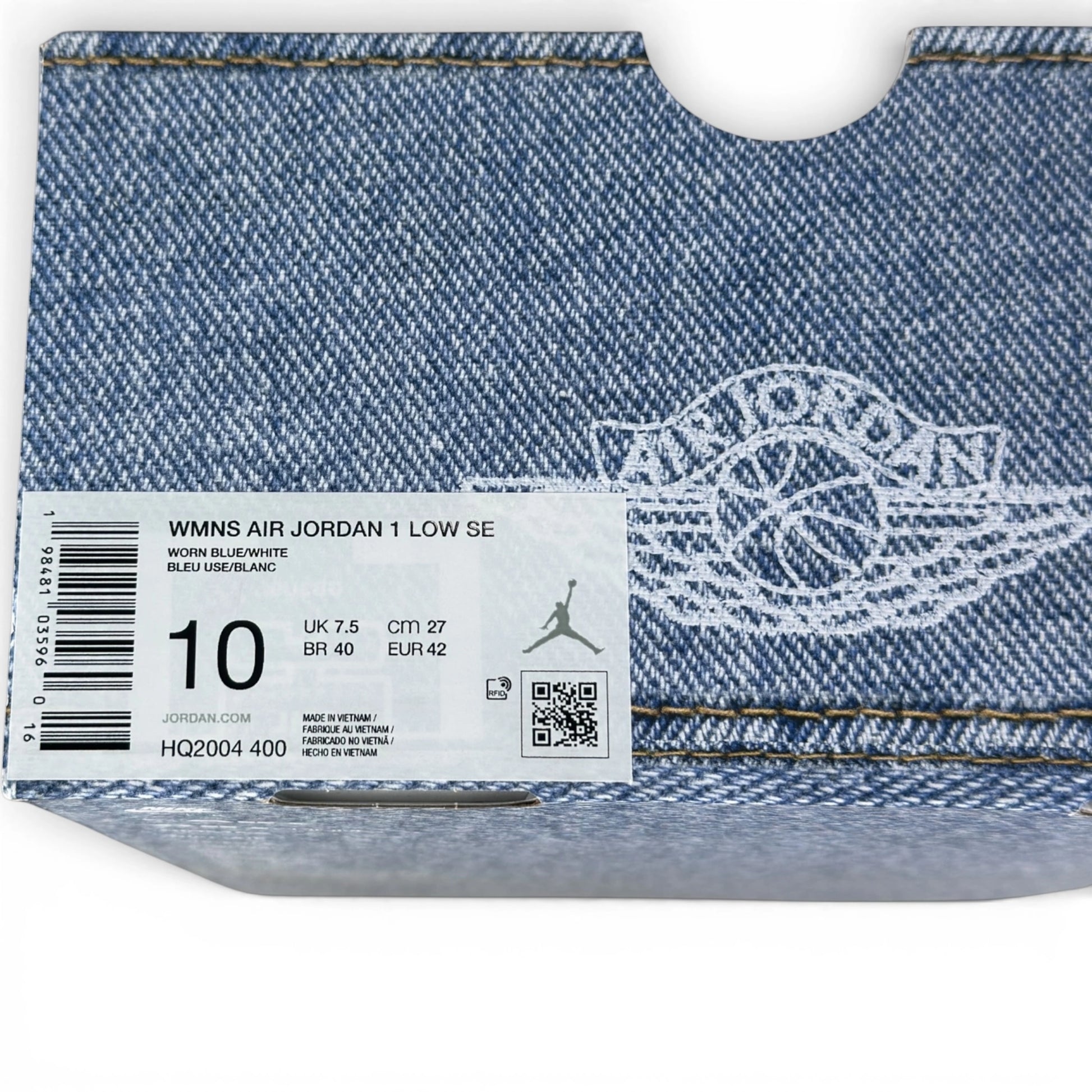 Jordan 1 Low SE Denim Worn Blue (Women’s) HQ2004-400 – EU 42, brand new with cut outlet box