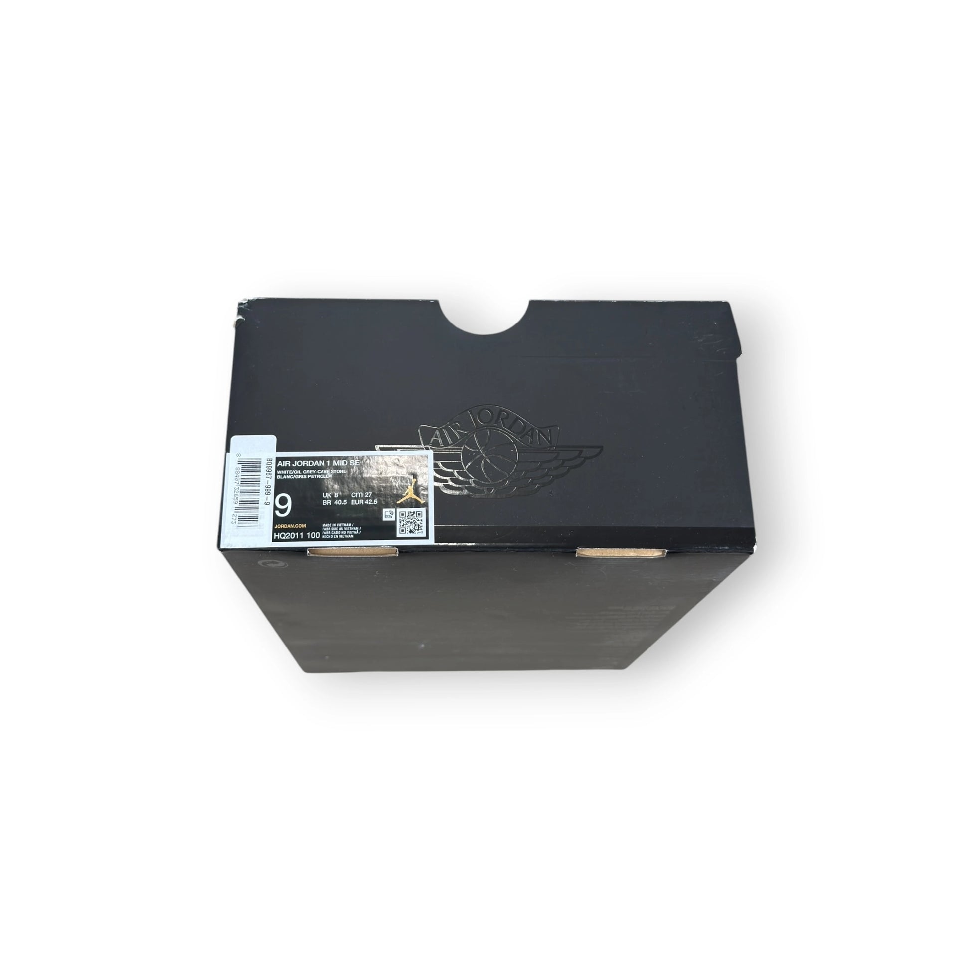 Air Jordan 1 Mid SE White Cave Stone HQ2011-100 – EU 42.5, brand new with cut outlet box