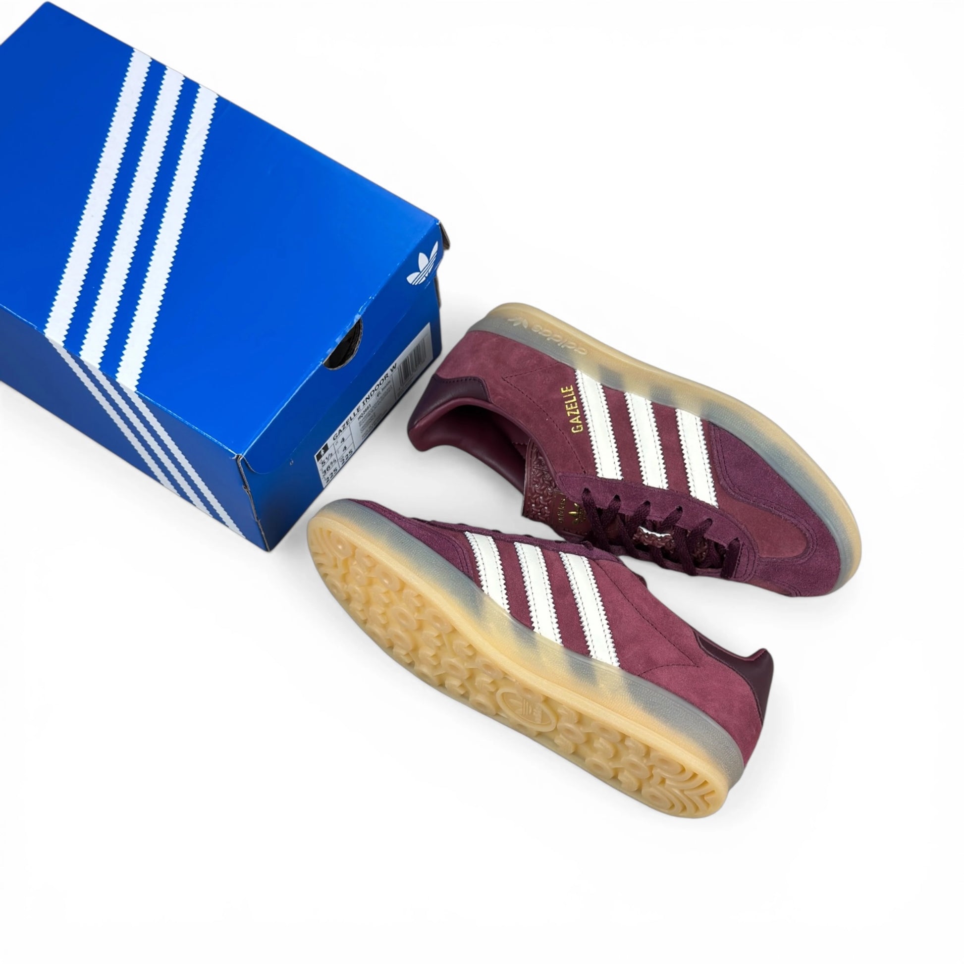 adidas Gazelle Indoor Shadow Red Off White (Women’s) HQ2661 – size EU 36 2/3, brand new with original box