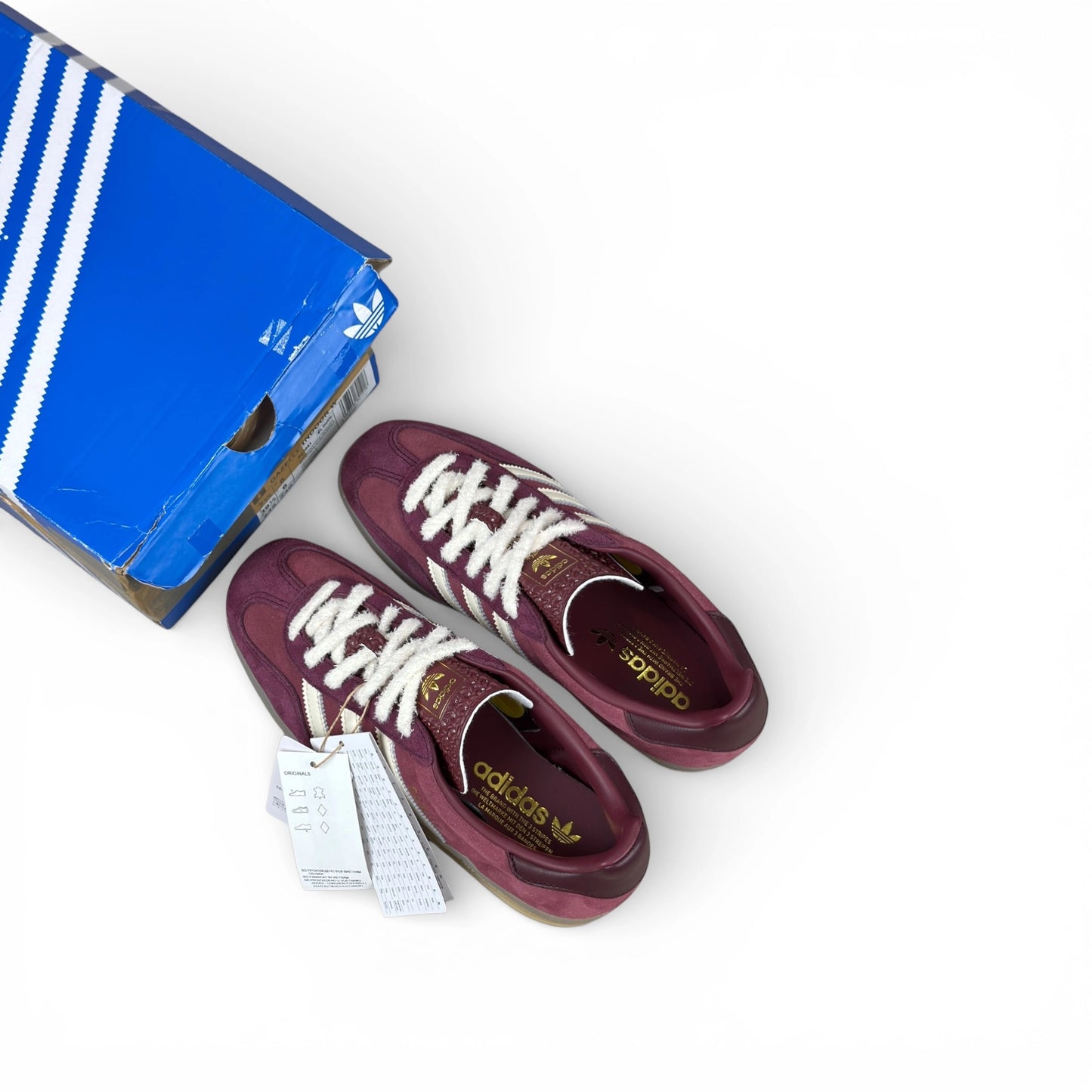 adidas Gazelle Indoor Shadow Red Off White (Women’s) HQ2661 – size EU 39 1/3, brand new with original box