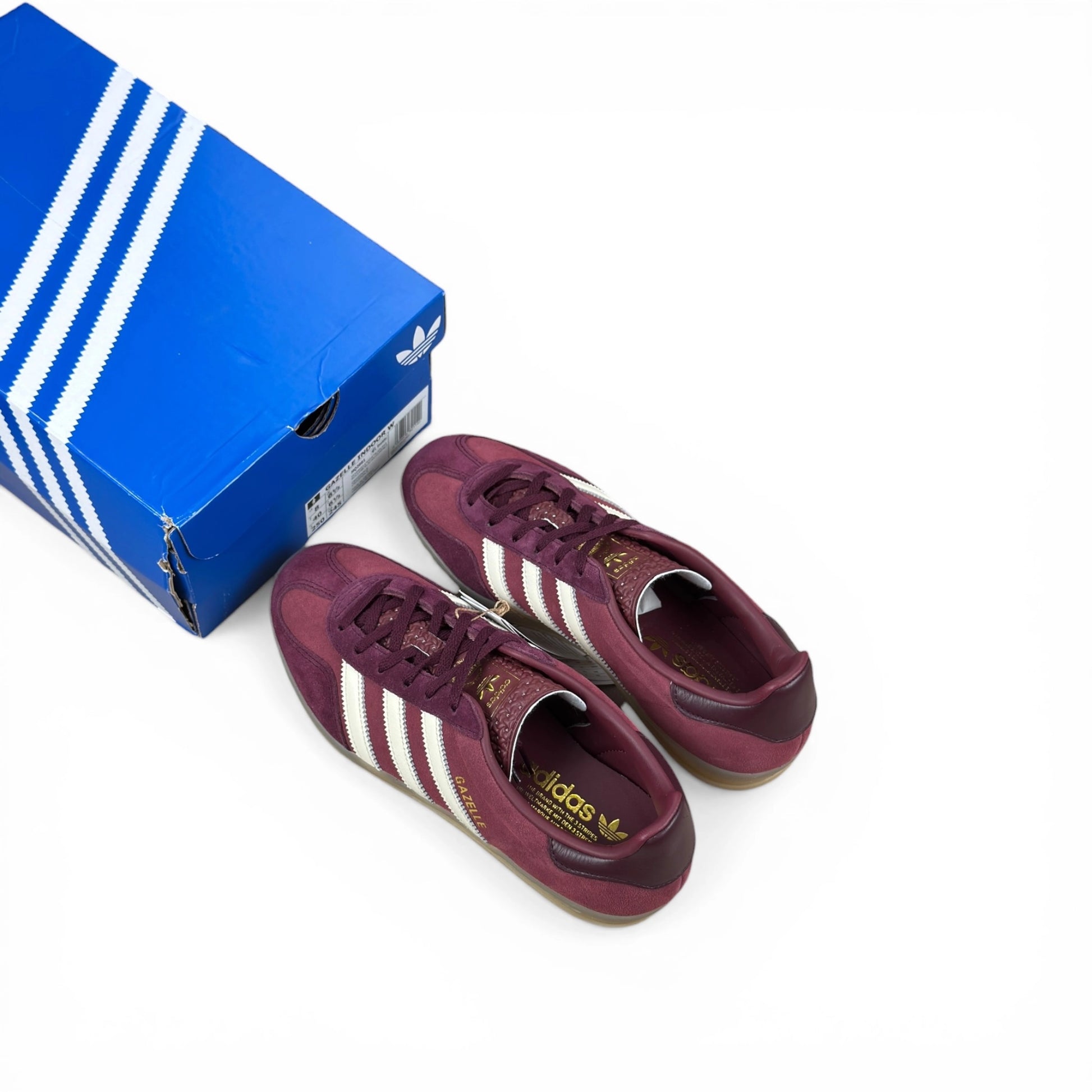 adidas Gazelle Indoor Shadow Red Off White (Women’s) HQ2661 – size EU 40, brand new with original box