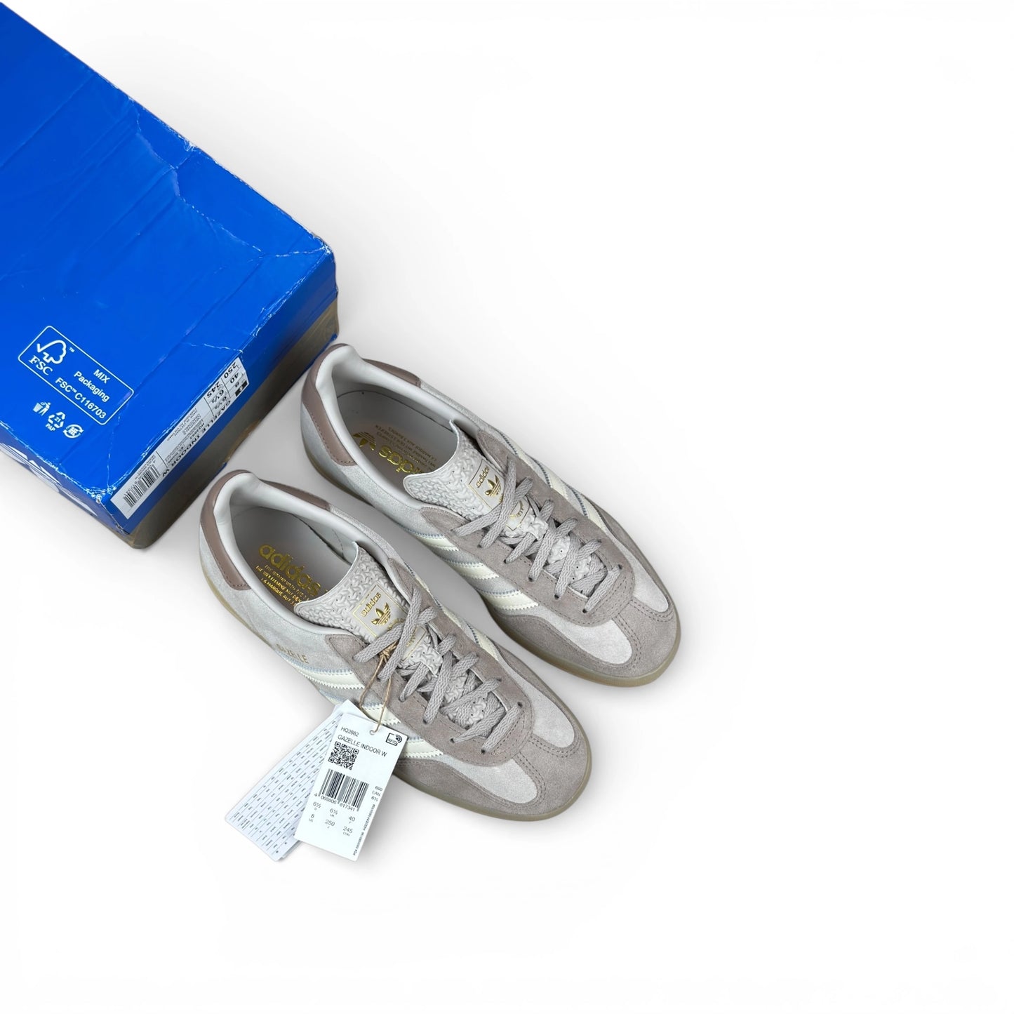 adidas Gazelle Indoor Brown (Women’s) JD Exclusive HQ2662 – size EU 40, brand new with damaged cut outlet box