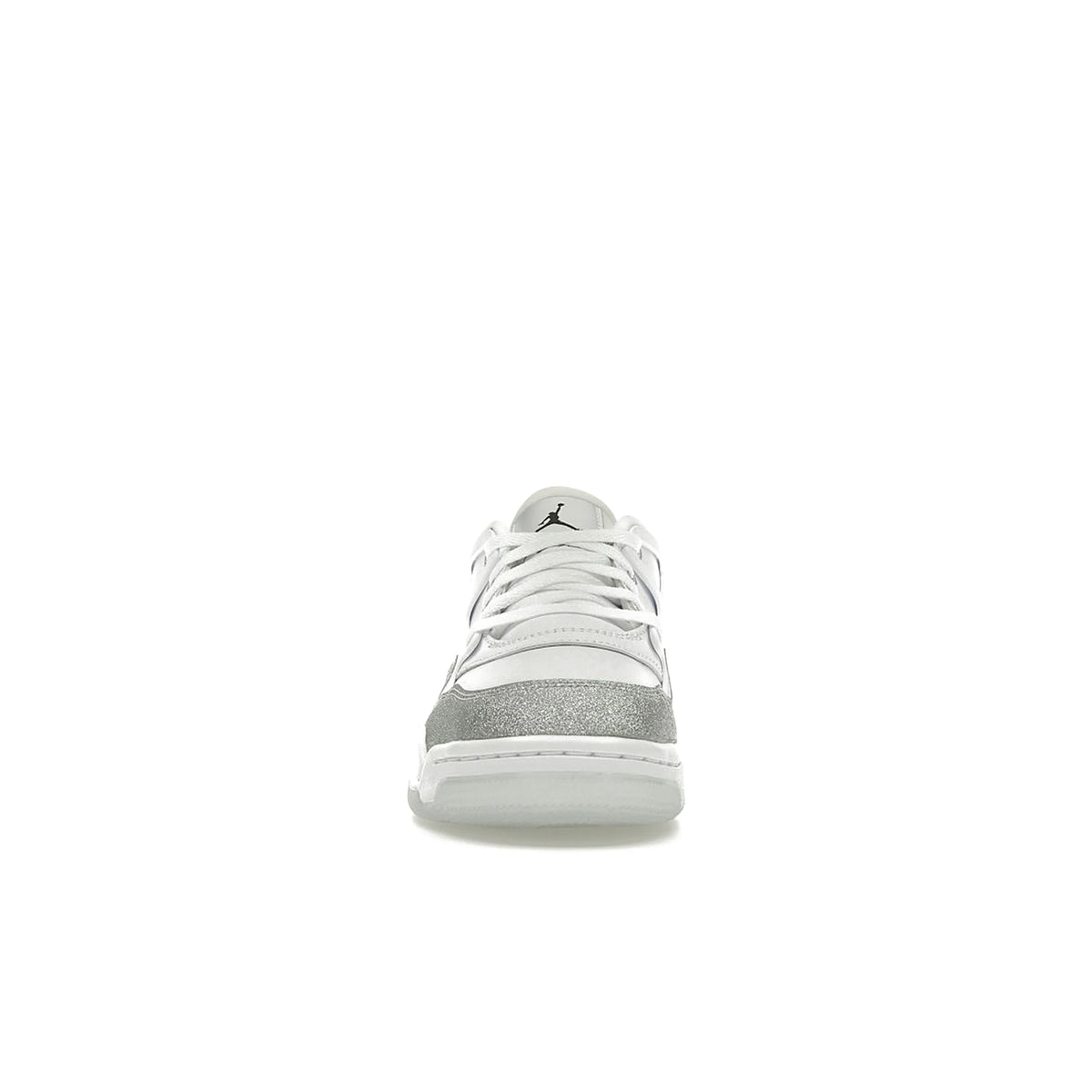 Jordan 4 RM White Metallic Silver women's leather sneaker in white and silver – image 2 of 4