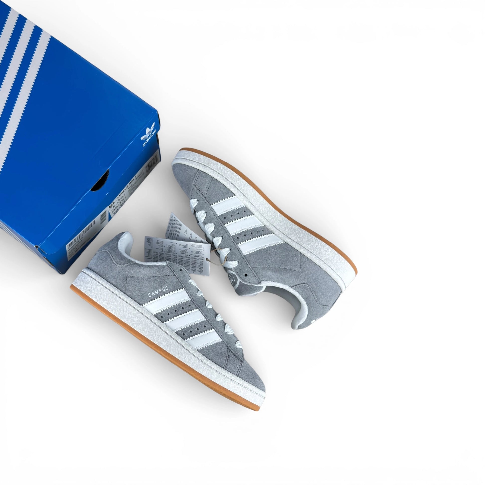 adidas Campus 00s Grey Gum (Kids) HQ6507 – EU 38 2/3, brand new with original box
