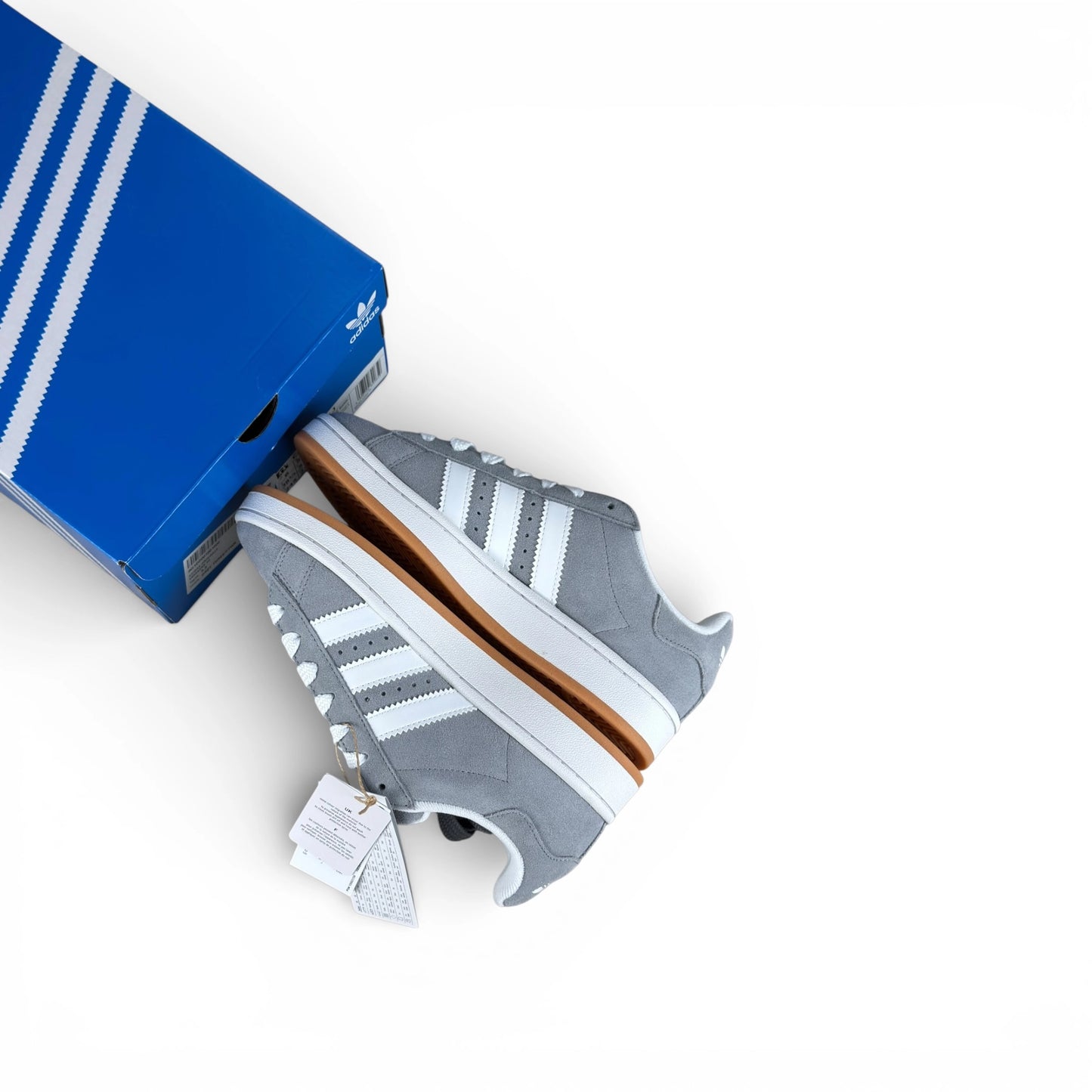 adidas Campus 00s Grey Gum (Kids) HQ6507 – EU 38 2/3, brand new with original box