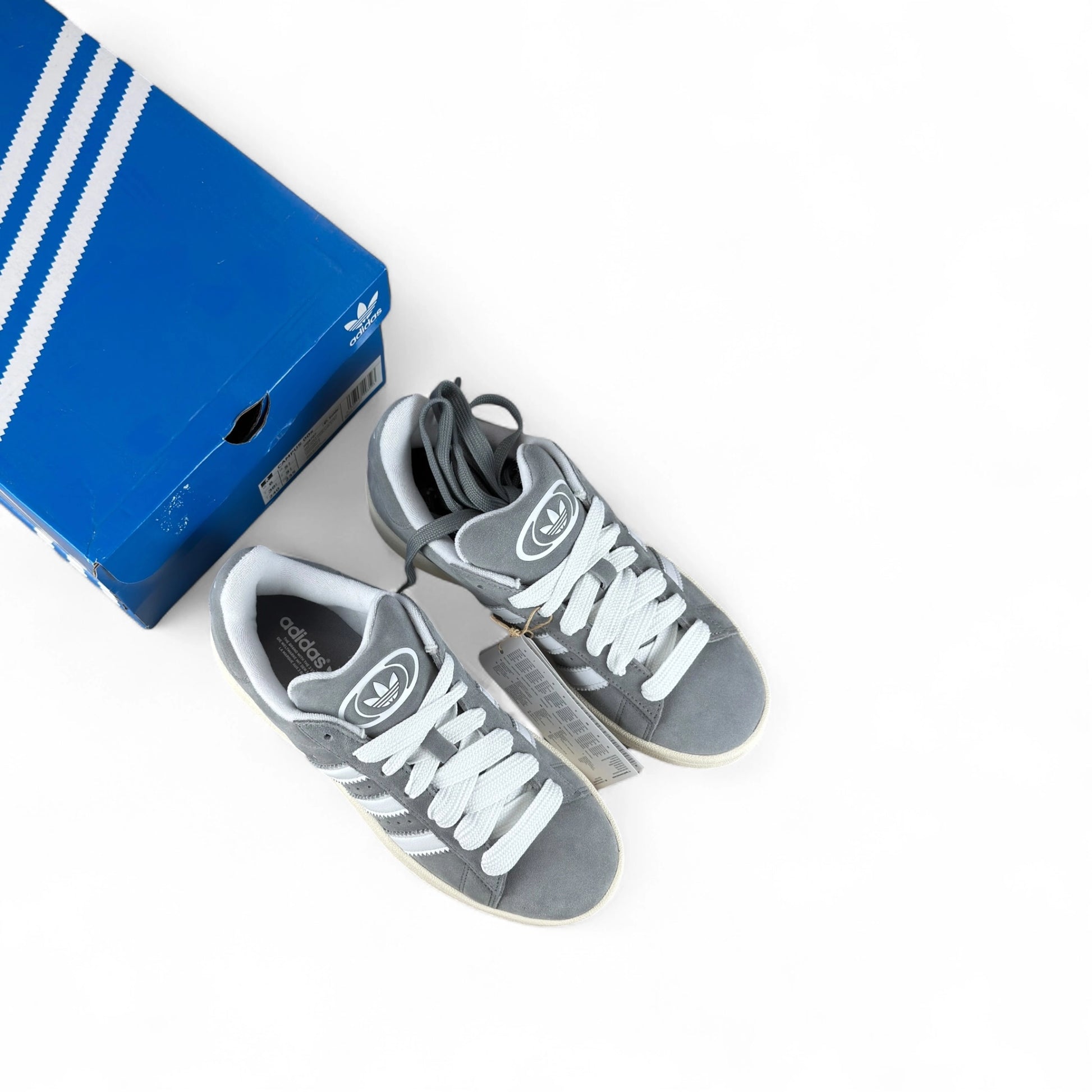 adidas Campus 00s Grey White HQ8707 – EU 38 2/3, brand new with original box