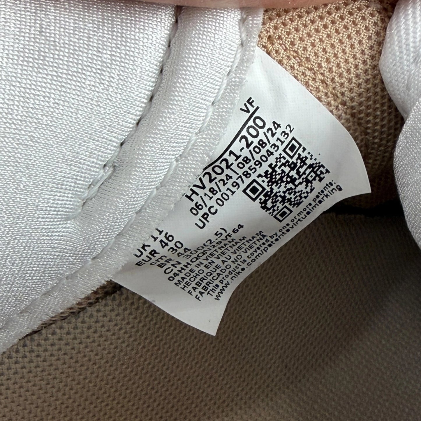 Nike Air Force 1 Low Linen Canvas EU 46