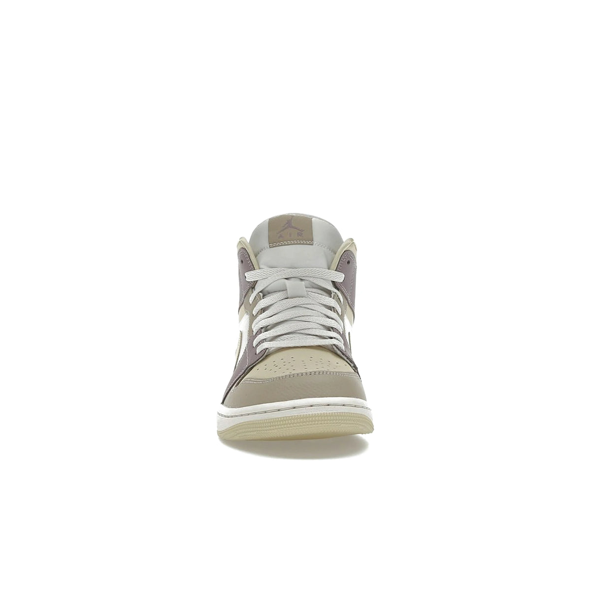 Jordan 1 Mid women's shoes in light orewood brown, khaki and taupe grey leather, suede, velvet – image 2 of 4