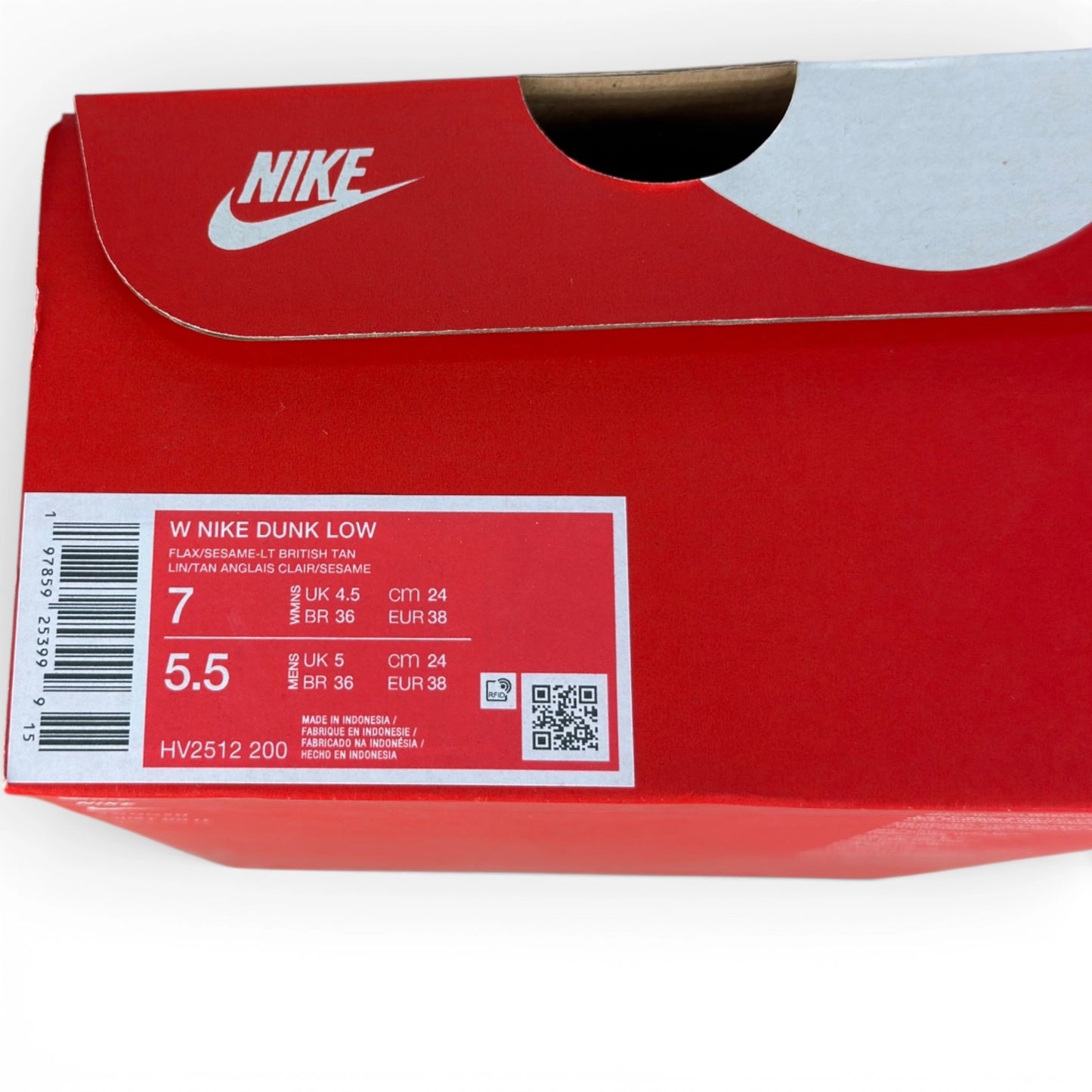 Nike Dunk Low Reverse Maple (Women’s) HV2512-200 – EU 38, brand new with original box