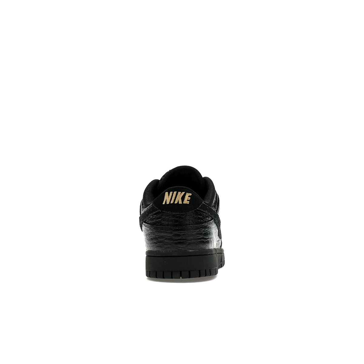 Nike Dunk Low Crocodile Black women's shoes in black, metallic gold, off noir leather – image 4 of 4