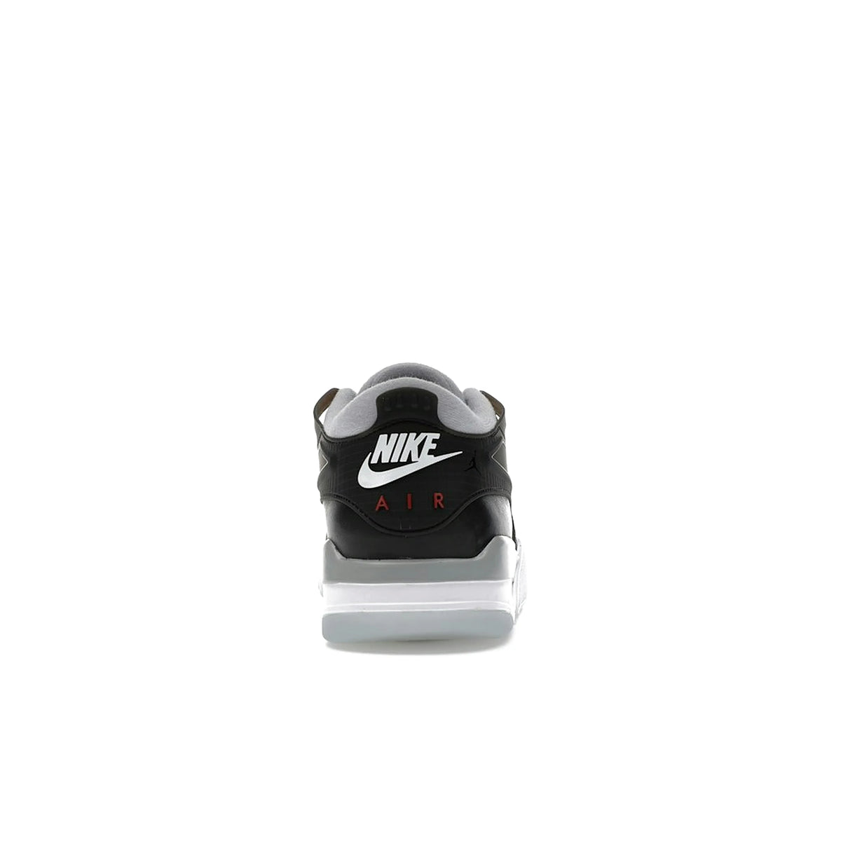 Jordan 4 RM Black Metallic: black, wolf grey, white, fire red leather sneaker – image 4 of 4