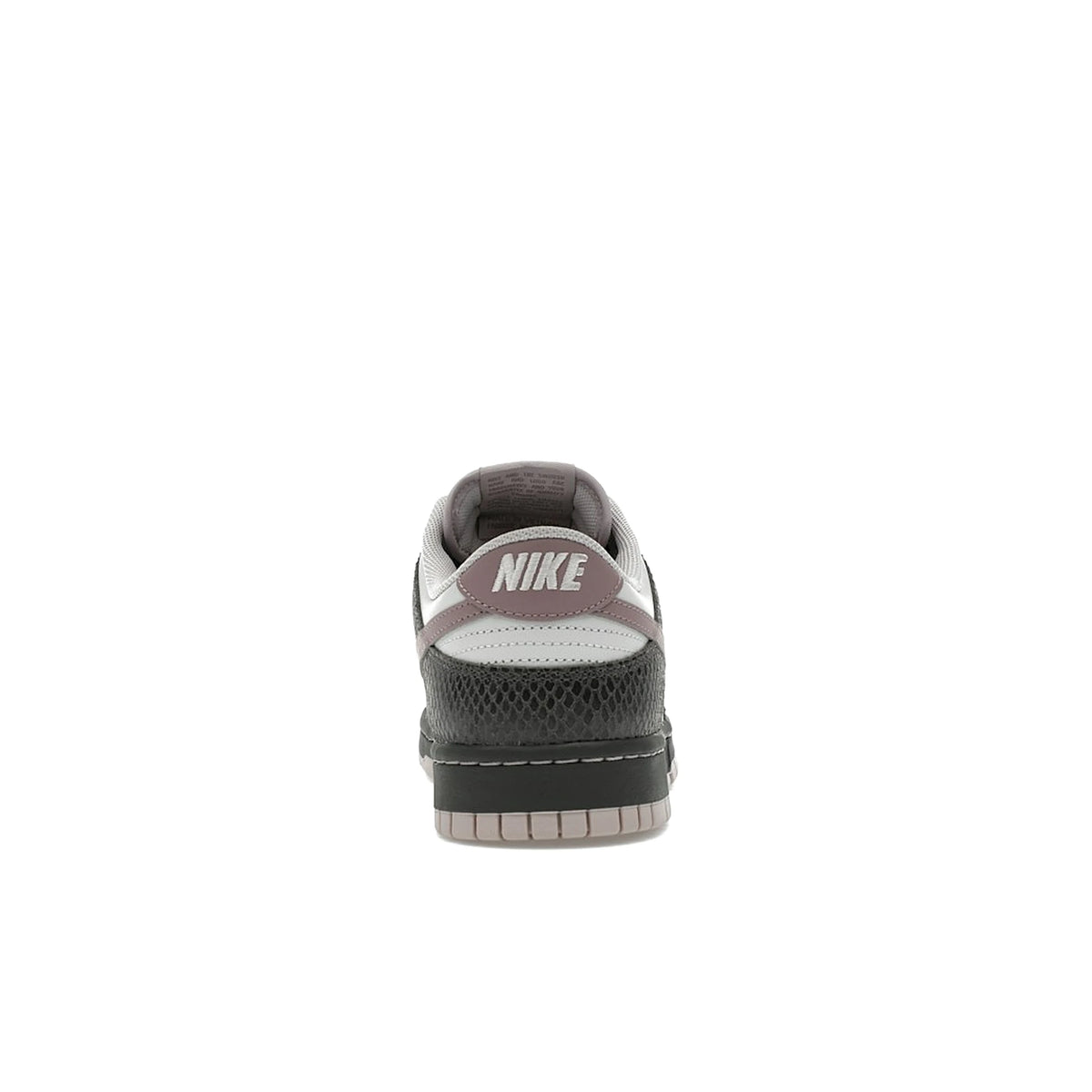 Nike Dunk Low SE Medium Ash Violet Snakeskin leather sneakers in ash, taupe, grey, platinum – image 4 of 4