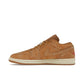 Jordan 1 Low SE Flax leather men’s sneaker in flax, varsity red, muslin – image 3 of 4