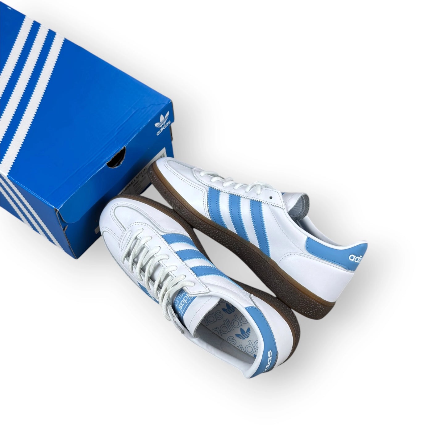 adidas Handball Spezial White Light Blue IE3607 – EU 40 2/3, brand new with original box
