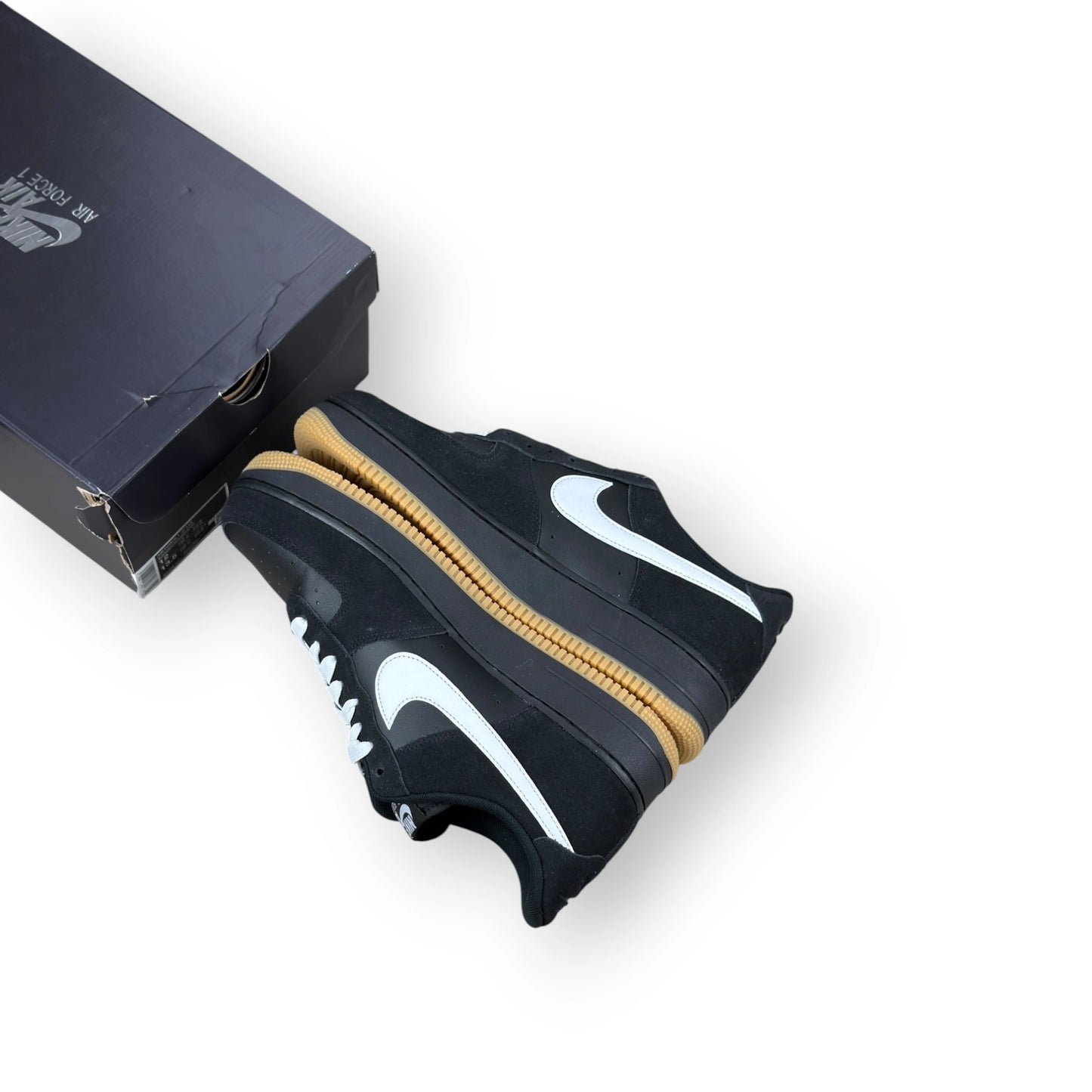 Nike Air Force 1 Low '07 LV8 Black Gum Light Brown White EU 46