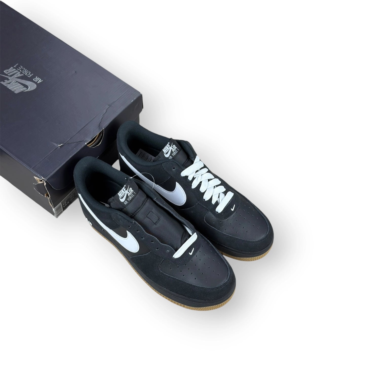 Nike Air Force 1 Low '07 LV8 Black Gum Light Brown White EU 46