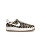 Nike Air Force 1 Low Cheetah Print shoes in baroque brown, sesame, sail leather, suede, velvet