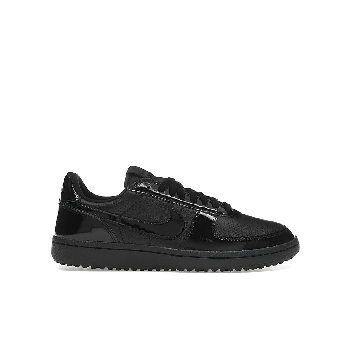 Nike Field General women's sneakers in black, phantom accents, patent leather