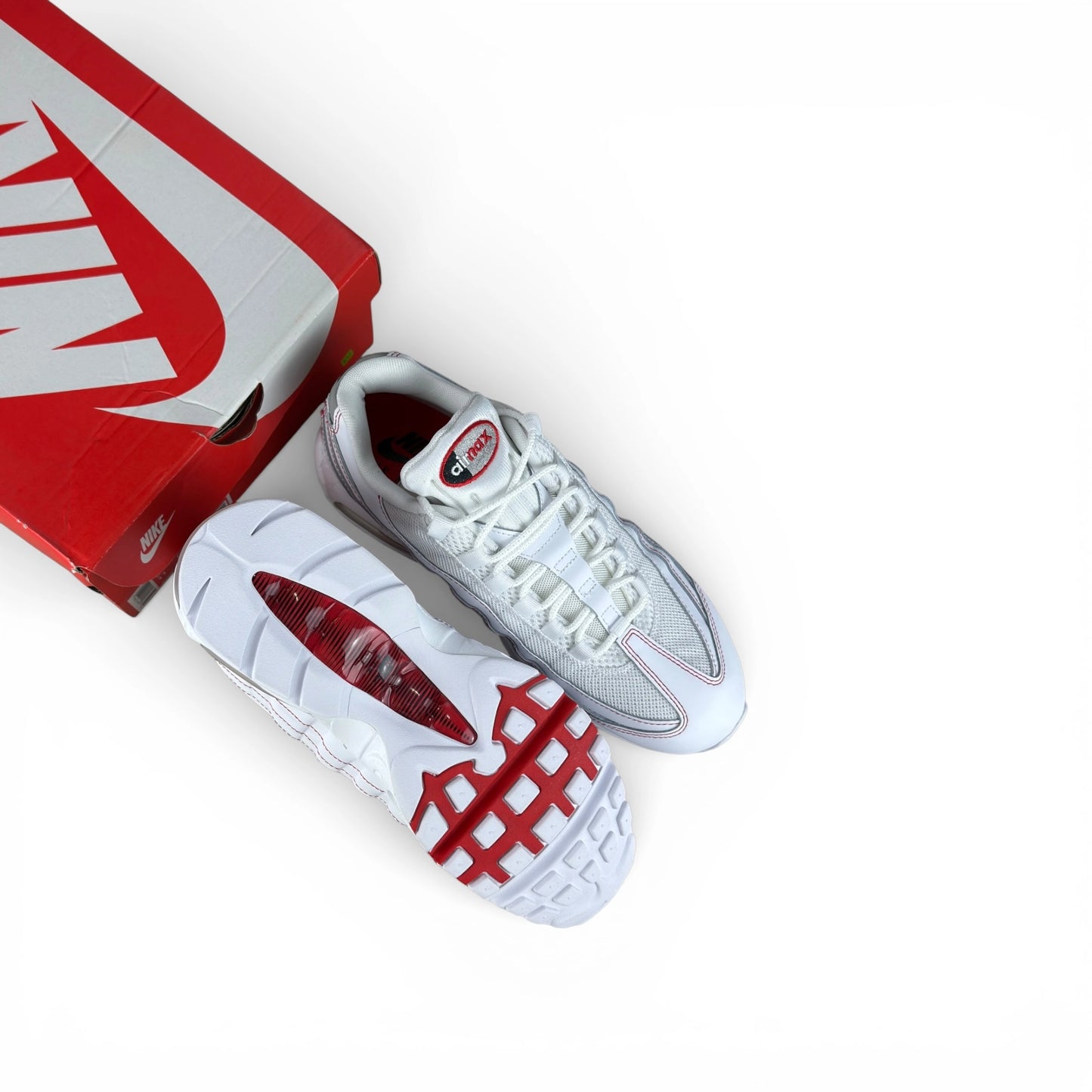 Nike Air Max 95 OG Big Bubble White University Red IB7936-100 – EU 43, brand new with original box