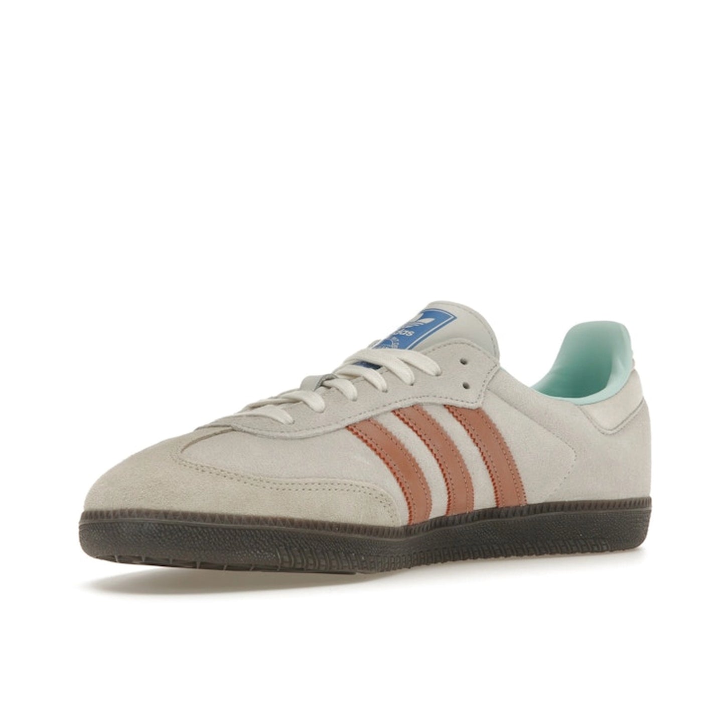 Adidas Samba OG sneakers, front view, model ID2047, clay strata color with classic design.