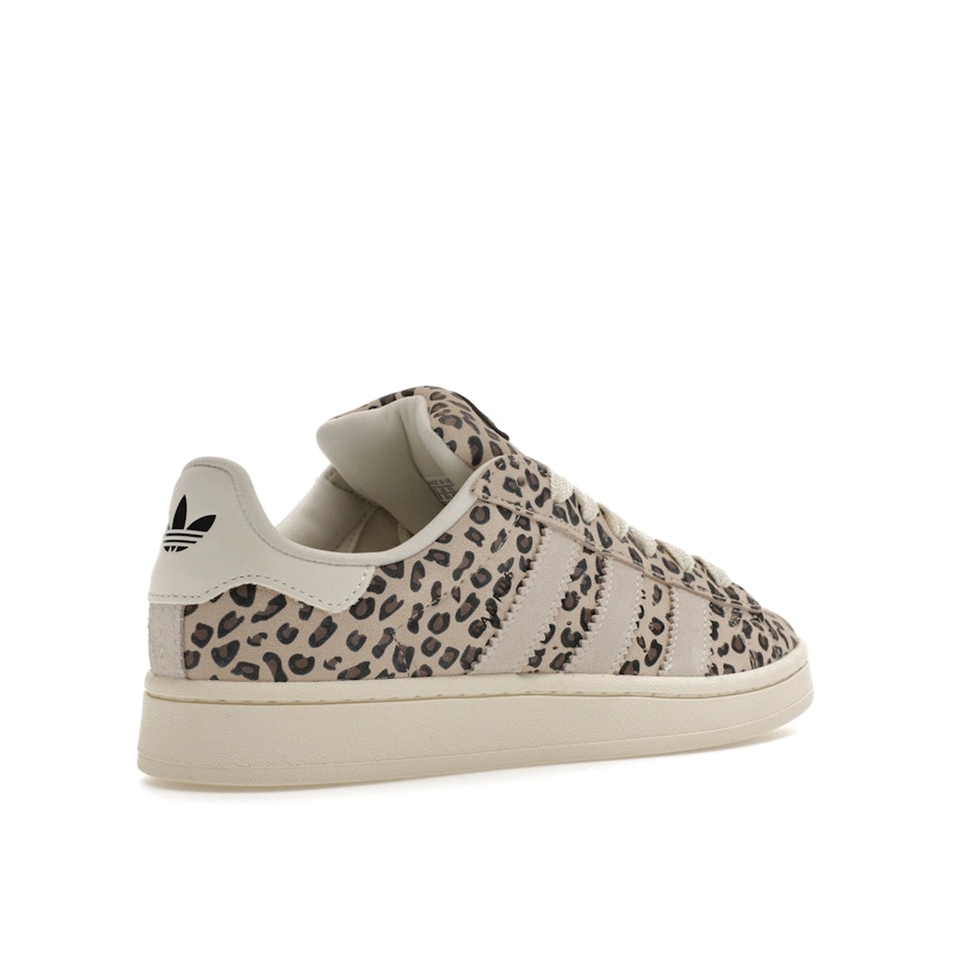 Adidas Campus 00s Leopard Women's sneakers, back view, model ID7041, leopard print.