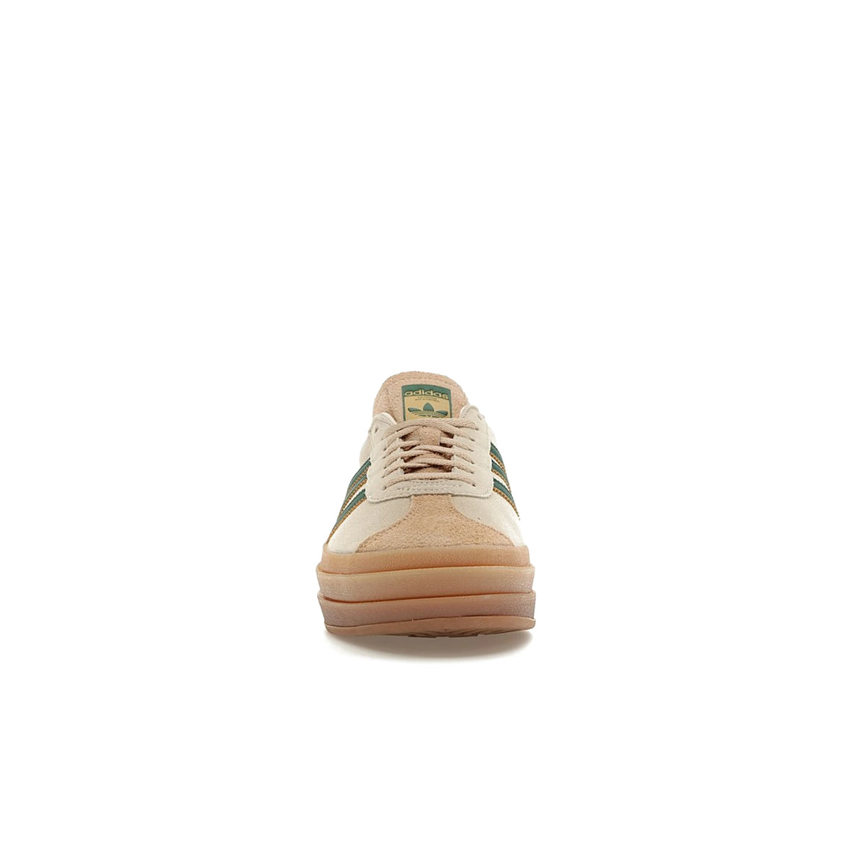 adidas Gazelle Bold sneakers in cream white, collegiate green and magic beige suede – image 2 of 4