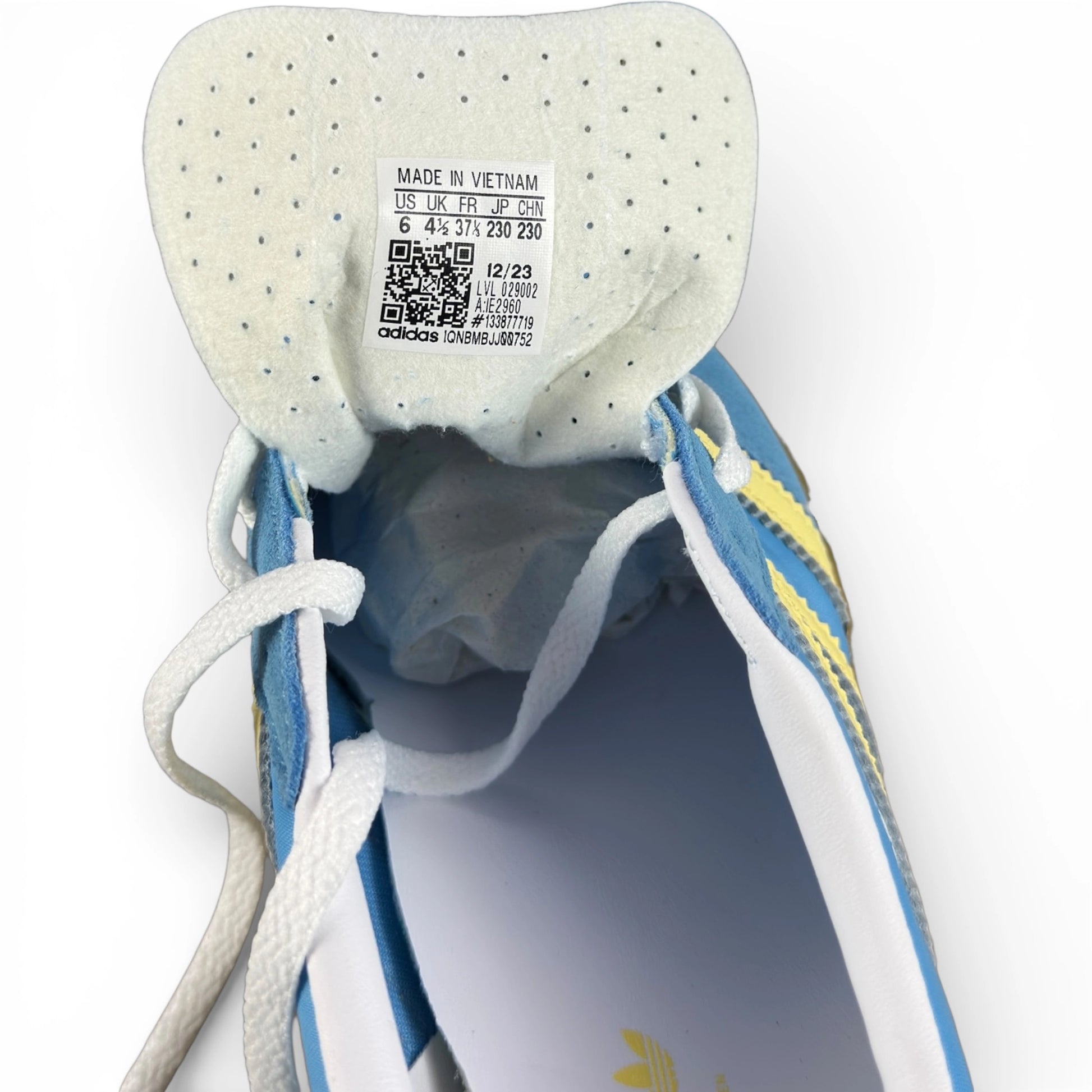 adidas Gazelle Indoor Semi Blue Burst Almost Yellow (Women’s) IE2960 – EU 37 1/3, brand new with original box